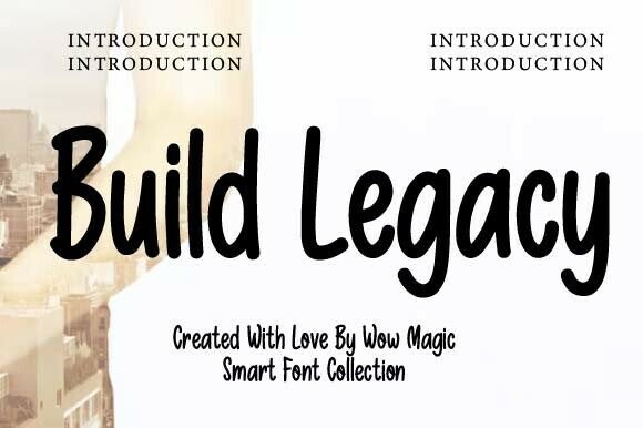 Build Legacy: A Vintage Western Display Font for Bold Designs