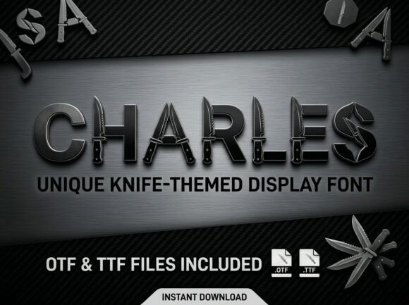 Charles: A Tactical Display Font for High-Impact Branding