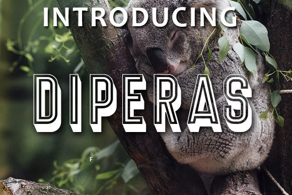 Diperas: A Bold 3D Display Font for Creative Projects