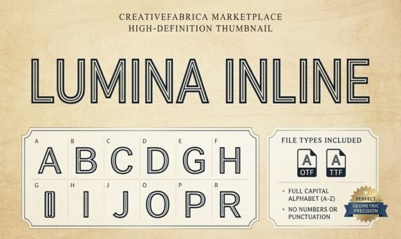 Discover Lumina Inline: A Modern Typeface for Bold Design