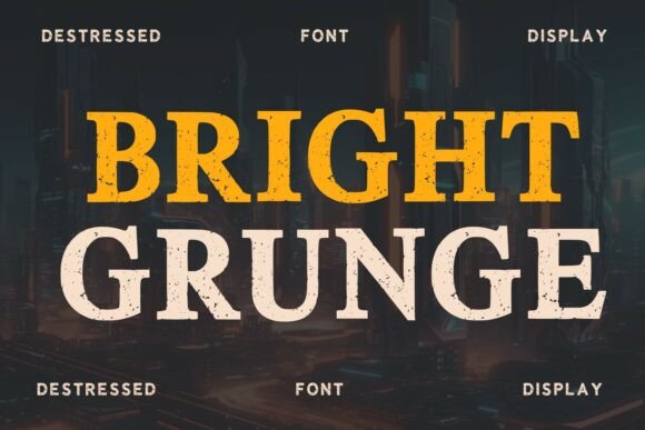 Discover the Bold Appeal of the Bright Grunge Typeface