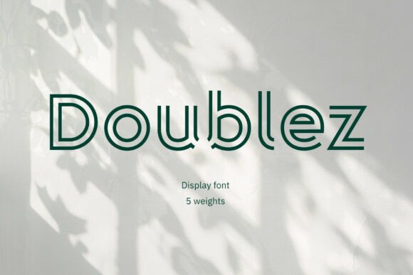Doublez: Discover the Precision of a Twin-Line Display Font