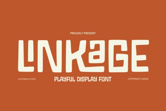 Linkage: A Modern Display Font for Creative Branding