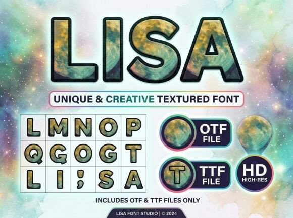 Lisa: A Decorative Display Font for Unforgettable Designs