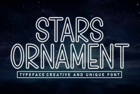 Stars Ornament: A Whimsical Handwritten Display Font
