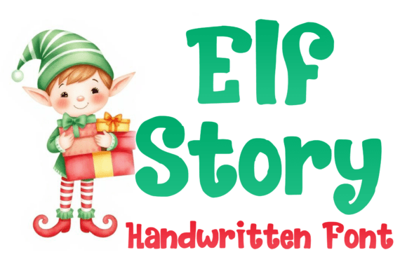 The Enchanting Typography of Elf Story for Festive Designs
